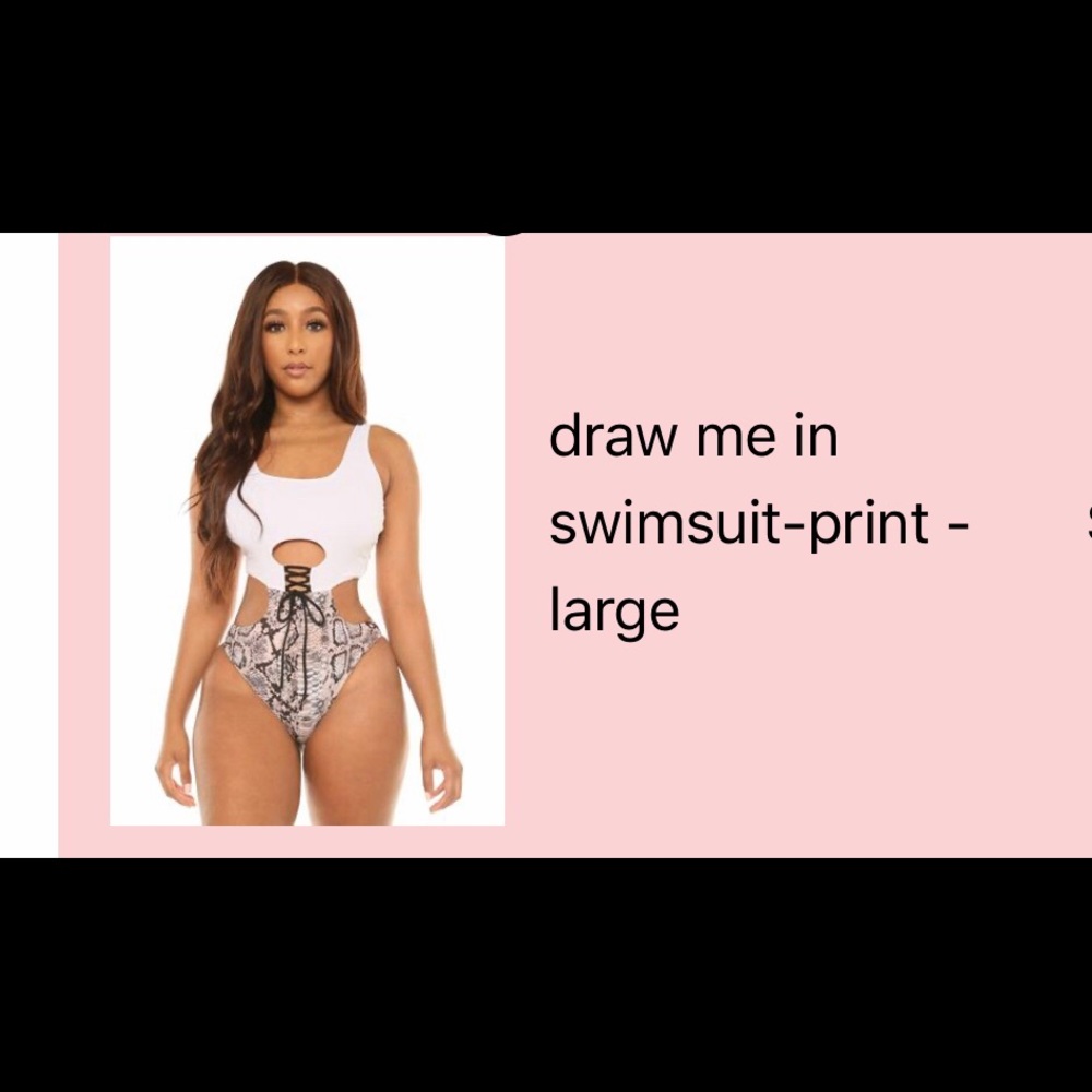Brand new one piece swimsuit